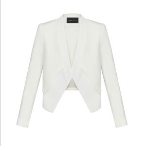BCBG MAXAZRIA Women's A-Line Off White Blazer